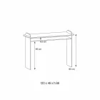 Wall Console for Entrance in Extra-clear Glass Minimal Design - Salvie Viadurini