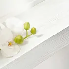 Wall Console Table in Grey White Wood or Corten and Plexiglass - Leopardi Viadurini