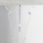 Wall Console Table in Grey White Wood or Corten and Plexiglass - Leopardi Viadurini