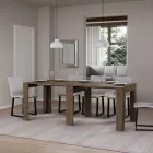 Extendable Console to 181 cm in Melamine Essence Made in Italy - Castello Viadurini