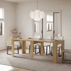 Extendable Console to 181 cm in Made in Italy Melamine Panels - Drago Viadurini