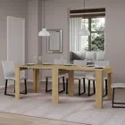 Extendable console to 211 cm in melamine in essence Made in Italy - Incantesimo Viadurini