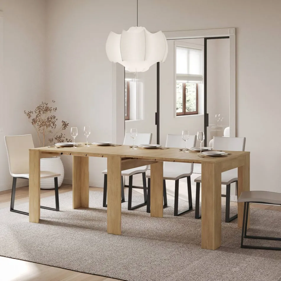 Extendable Console to 211 cm in Made in Italy Melamine Panels - Principessa Viadurini