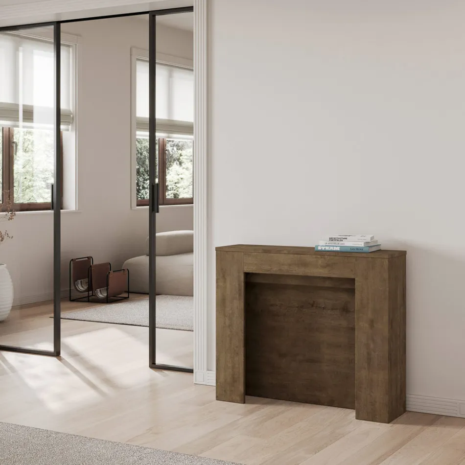 Extendable Console to 211 cm in Made in Italy Melamine Panels - Principessa Viadurini