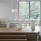 Extendable Console to 299 cm with Internal Extensions Made in Italy - Hourglass Viadurini