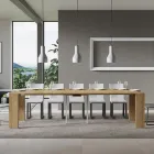 Extendable Console to 300 cm with 2-Leg Support Made in Italy - Phantom Viadurini