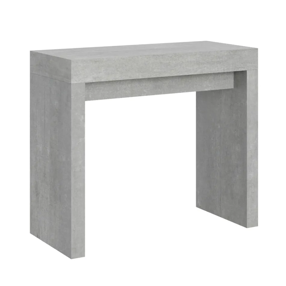 Extendable Console to 300 cm with 2-Legged Support Made in Italy - Phantom Viadurini