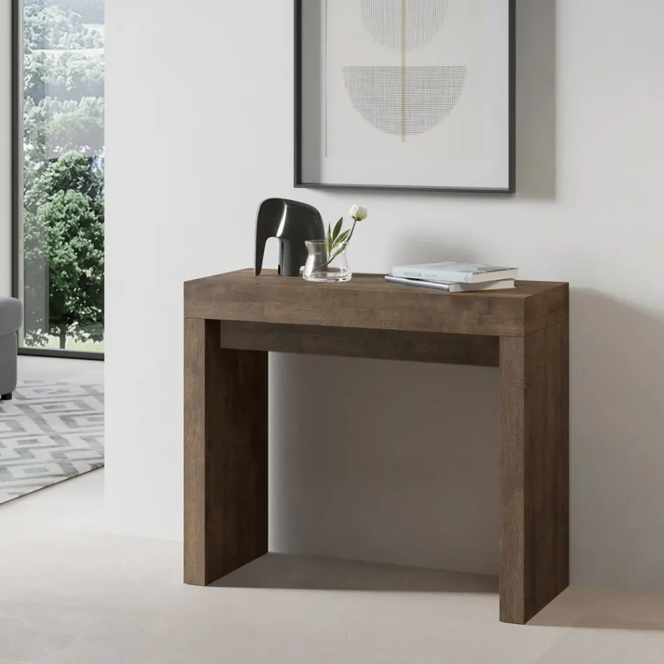 Extendable Console to 300 cm with 2-Leg Support Made in Italy - Phantom Viadurini