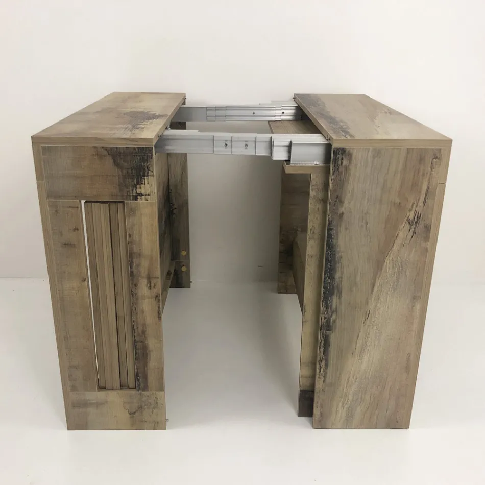 Console Extendable to 300 cm from Entrance or Lounge in Wood - Katharina Viadurini