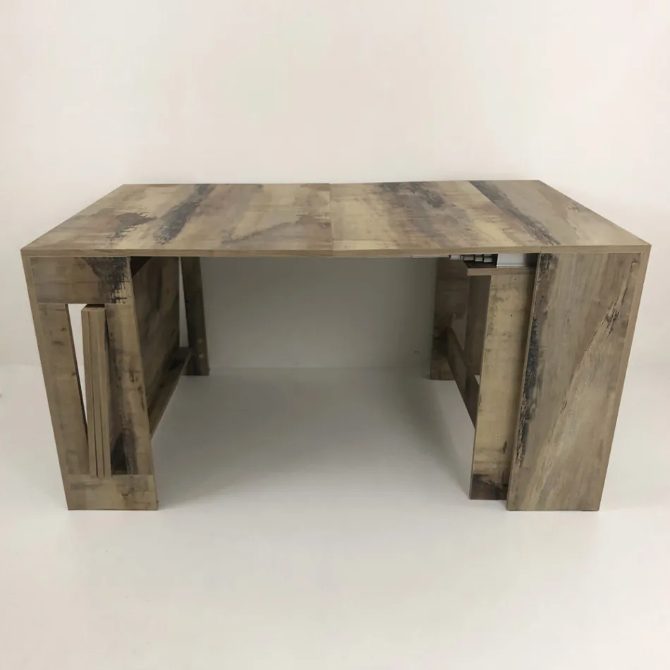 Console Extendable to 300 cm from Entrance or Lounge in Wood - Katharina Viadurini