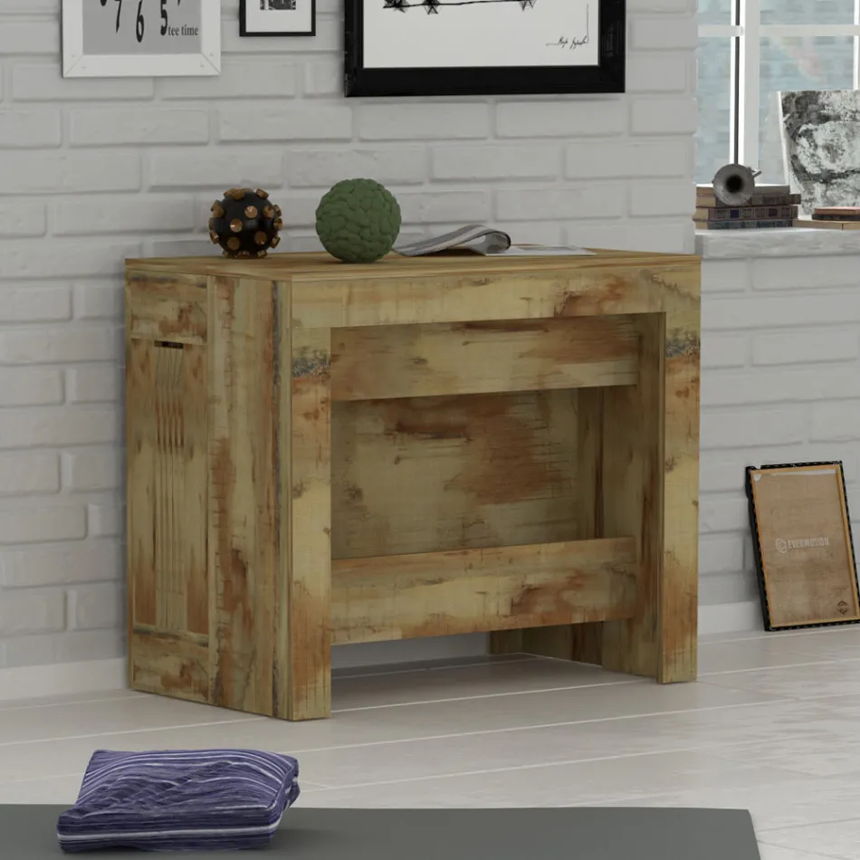 Console Extendable to 300 cm from Entrance or Lounge in Wood - Katharina Viadurini