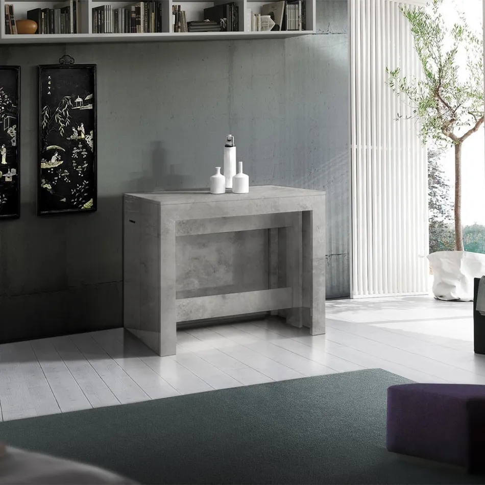 Console Extendable to 300 cm from Entrance or Lounge in Wood - Katharina Viadurini