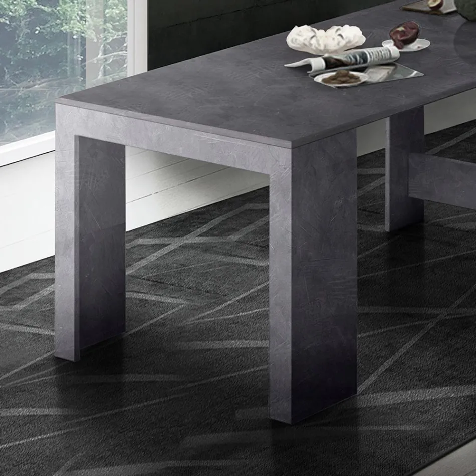 Console Extendable to 300 cm from Entrance or Lounge in Wood - Katharina Viadurini