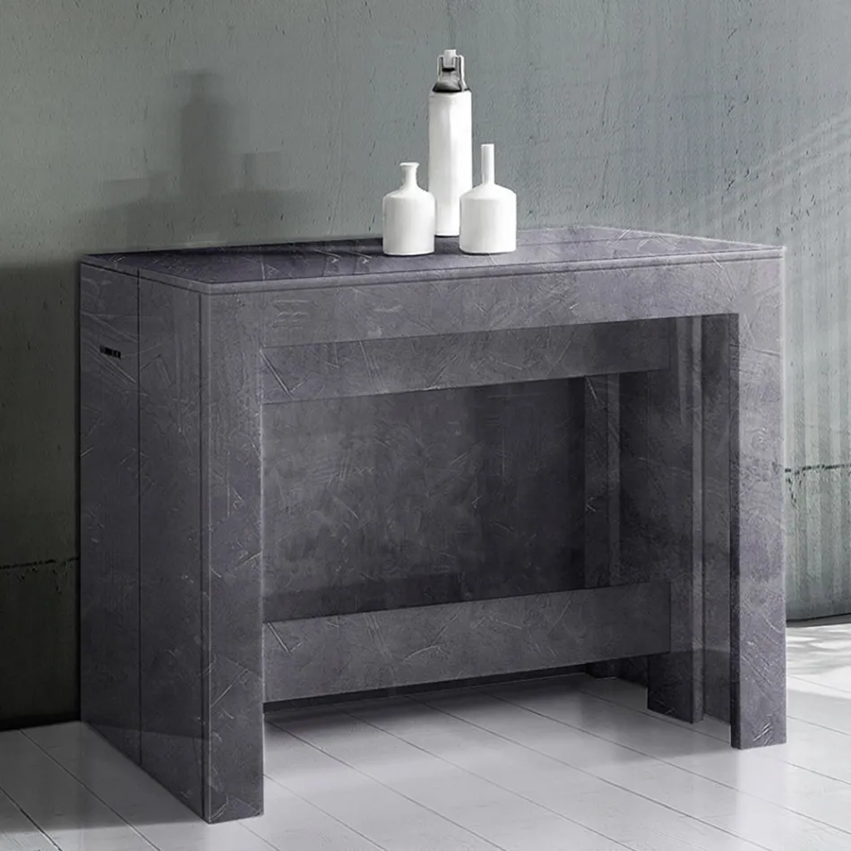 Console Extendable to 300 cm from Entrance or Lounge in Wood - Katharina Viadurini