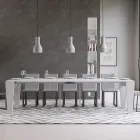 Extendable Console to 300 cm in Wood Made in Italy - Throne Viadurini