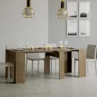 Extendable Console to 308 cm with Central Support Made in Italy - Oracle Viadurini