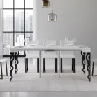 Extendable Console with Modern Iron Legs Made in Italy - Palazzo Viadurini