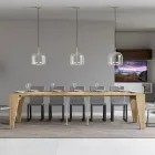 Extendable Console Available in 2 Different Sizes Made in Italy - Grifone Viadurini