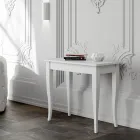 Extendable Console Walnut or White Ash Finish Made in Italy - Folletto Viadurini