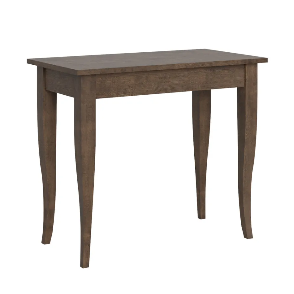 Extendable Console Walnut or White Ash Finish Made in Italy - Folletto Viadurini