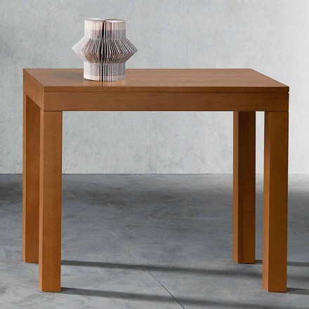 Extendable Console up to 12 seats in Walnut Wood Made in Italy - Picchia Viadurini