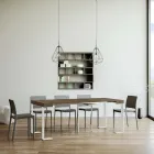 Extendable Console up to 300 cm with White Frame Made in Italy - Tesoro Viadurini