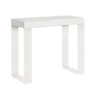 Extendable Console up to 300 cm with White Frame Made in Italy - Tesoro Viadurini