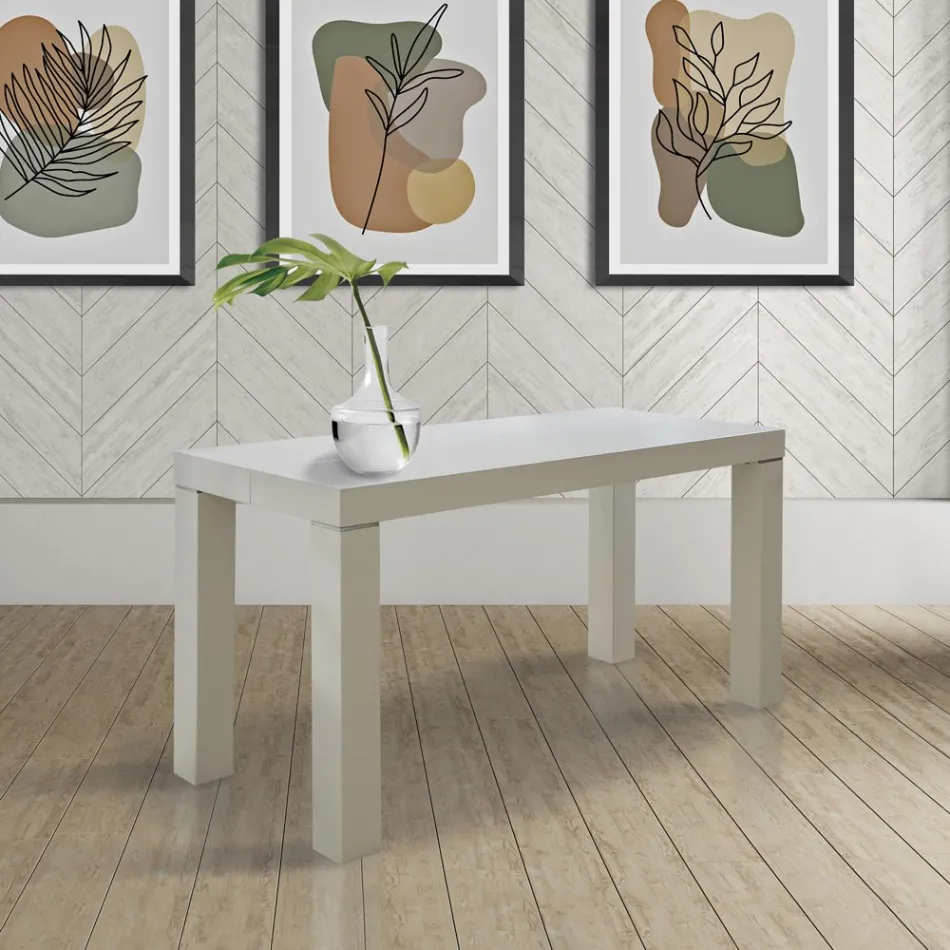 Extendable Console in Ash Wood with Extensions Made in Italy - Gandalf Viadurini