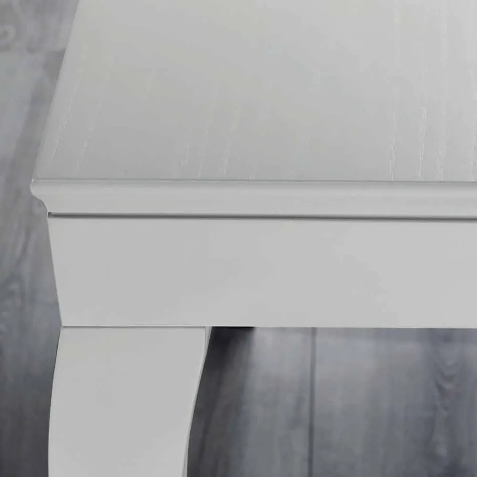 Extendable Console in Grey Grey Lacquered Ash Wood - Woodpecker Viadurini