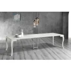 Extendable Console in Grey Grey Lacquered Ash Wood - Woodpecker Viadurini