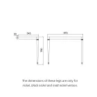 105 cm Vintage White Ceramic Bathroom Console with Feet, Made in Italy - Marwa Viadurini