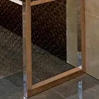 Bathroom Console Vintage L 135 cm with Double Bowl in Ceramic with Feet - Nausica Viadurini