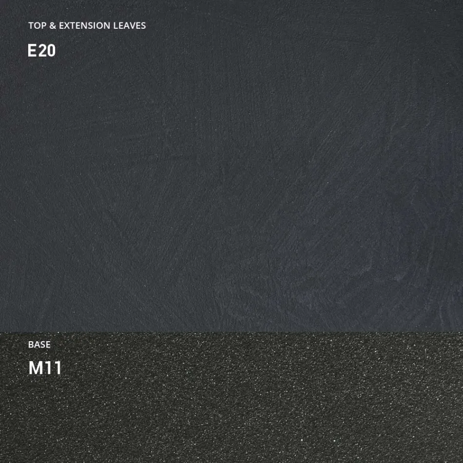 Console with Mortar Effect Top and Metal Base Made in Italy - Timedio Viadurini