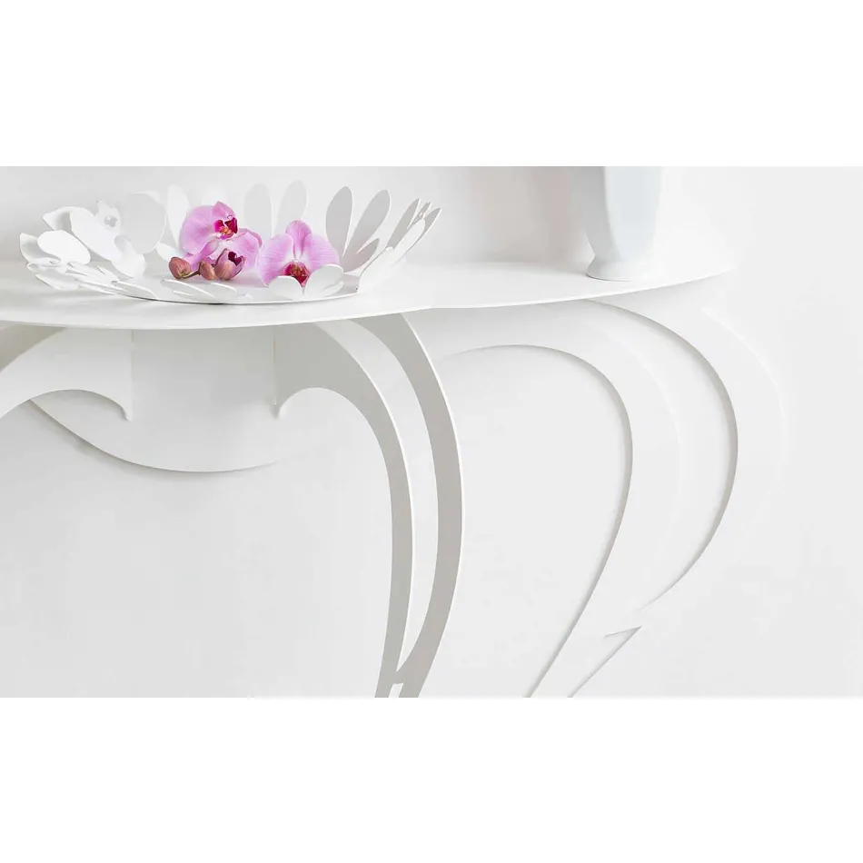 Modern Style Consolle in Colored Iron Made in Italy - Barbata Viadurini