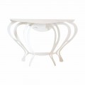 Modern Style Lounge Console in Colored Iron Made in Italy - Barbata