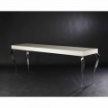 4 legs console table Luigi, MDF and steel