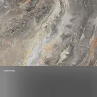 Design Console with Marble Top and Glass Base Made in Italy - Molino Viadurini