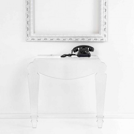 Design console in transparent plexiglass produced in Italy, Africo Viadurini