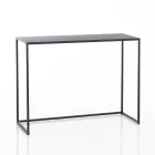 Double Console Made of Anthracite Steel - Osmium Viadurini
