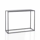 Double Console Made of Anthracite Steel - Osmium Viadurini