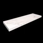 Console and Bathroom Shelf in Gres and Washbasin in Vetrochina, 4 Colours - Rametina Viadurini