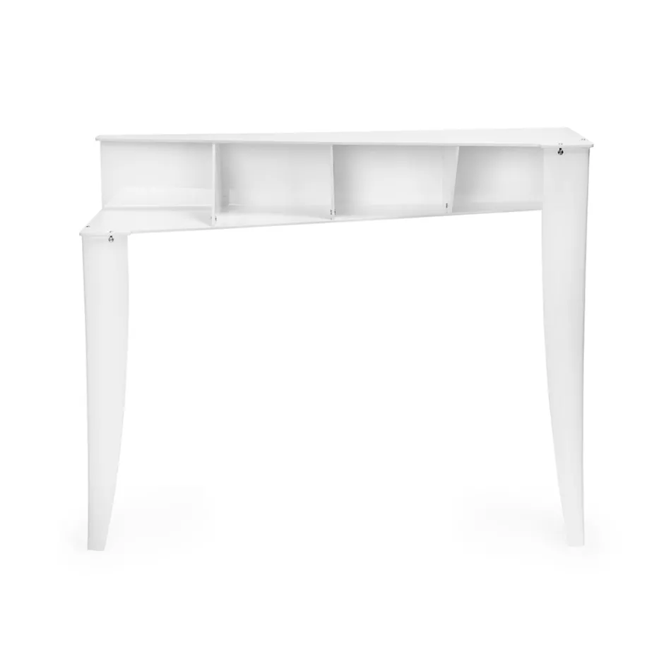 Fixed Console with 4 Object Storage Compartments in PMMA Made in Italy - Aladdin Viadurini