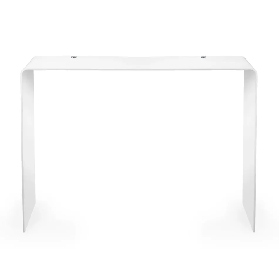 Fixed Console in White or Smoked Plexiglass Made in Italy - Genio Viadurini