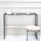 Fixed Console in White or Smoked Plexiglass Made in Italy - Genio Viadurini