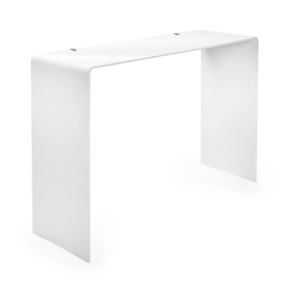 Fixed Console in White or Smoked Plexiglass Made in Italy - Genio Viadurini