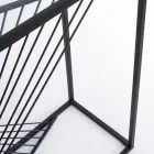 Console in Steel and Glass Modern Design Original Spiral - Sasuke Viadurini