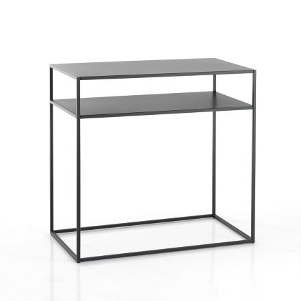 Console in Anthracite Painted Steel - Osmium Viadurini