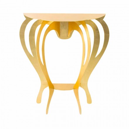 Console in Colored Iron of Modern Design Made in Italy - Barbata Viadurini
