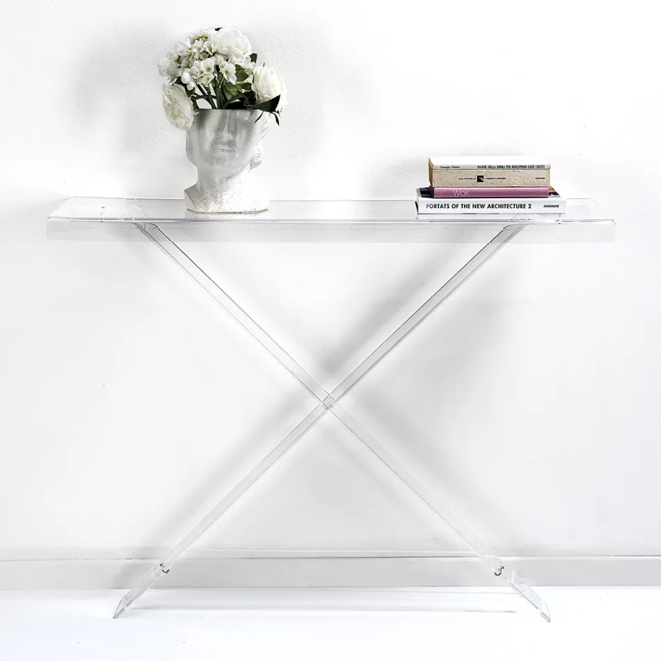 Plexiglass Console for Entrance or Lounge Made in Italy - Tennessee Viadurini