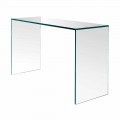 Console in Extra-clear Glass Minimal Design Made in Italy 2 Dimensions - Selex